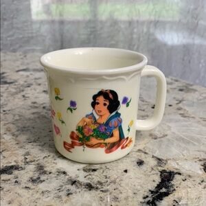 Disney Snow White Floral Mug - Cream and Multicolor